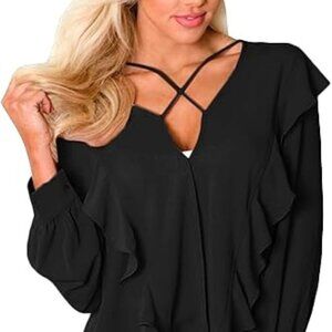 Womens Ruffle Top